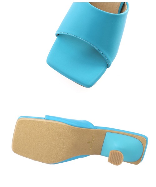 ANAP（アナップ）の「スクエアミュールサンダル（サンダル・レディース・ブラック/オフホワイト/ブルー・M/S/L）」の18枚目の写真