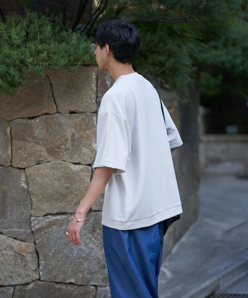 CIAOPANIC TYPY（チャオパニックティピー）の「ドライタッチカットツイルクルーネックTee（Tシャツ/カットソー・メンズ・ブルー/チャコールグレー/ライトグレー/ブラック・MEDIUM/LARGE）」の17枚目の写真