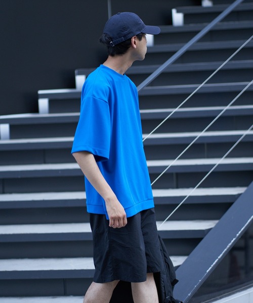 CIAOPANIC TYPY（チャオパニックティピー）の「ドライタッチカットツイルクルーネックTee（Tシャツ/カットソー・メンズ・ブルー/チャコールグレー/ライトグレー/ブラック・MEDIUM/LARGE）」の18枚目の写真