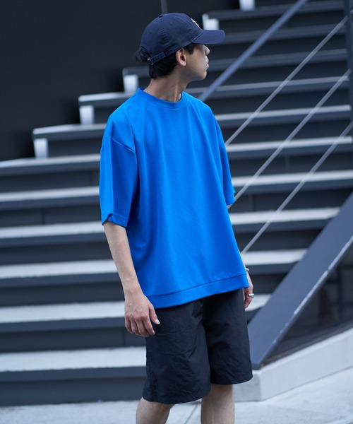 CIAOPANIC TYPY（チャオパニックティピー）の「ドライタッチカットツイルクルーネックTee（Tシャツ/カットソー・メンズ・ブルー/チャコールグレー/ライトグレー/ブラック・MEDIUM/LARGE）」の13枚目の写真