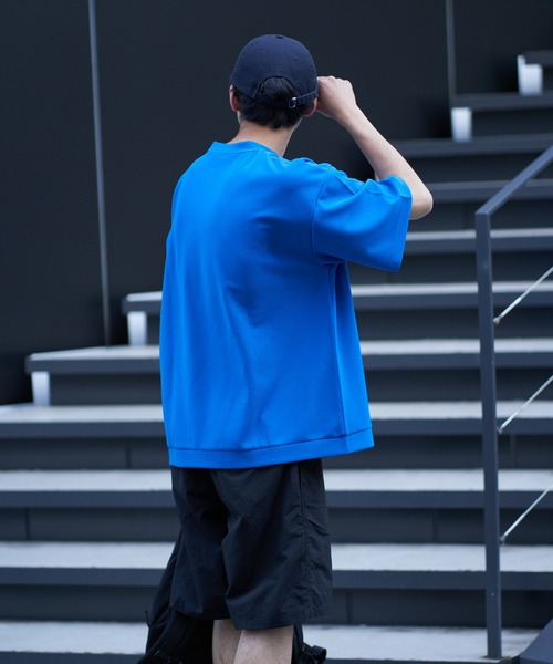 CIAOPANIC TYPY（チャオパニックティピー）の「ドライタッチカットツイルクルーネックTee（Tシャツ/カットソー・メンズ・ブルー/チャコールグレー/ライトグレー/ブラック・MEDIUM/LARGE）」の8枚目の写真