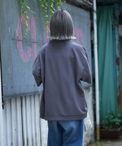 CIAOPANIC TYPY（チャオパニックティピー）の「ドライタッチカットツイルクルーネックTee（Tシャツ/カットソー・メンズ・ブルー/チャコールグレー/ライトグレー/ブラック・MEDIUM/LARGE）」の11枚目の写真