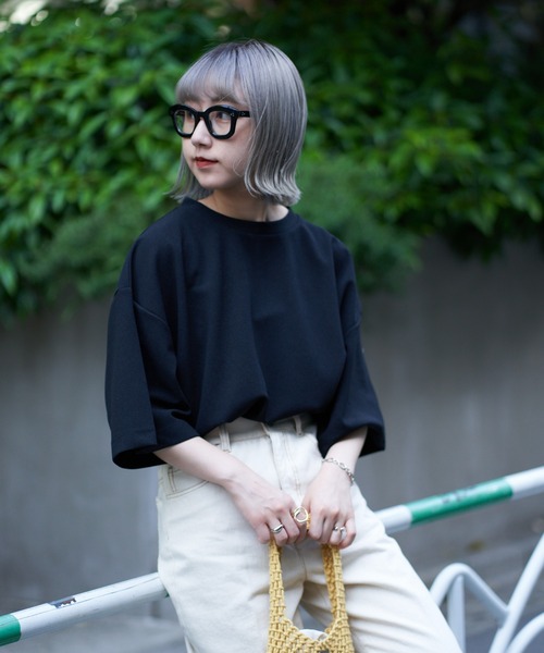 CIAOPANIC TYPY（チャオパニックティピー）の「ドライタッチカットツイルクルーネックTee（Tシャツ/カットソー・メンズ・ブルー/チャコールグレー/ライトグレー/ブラック・MEDIUM/LARGE）」の5枚目の写真