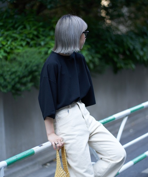 CIAOPANIC TYPY（チャオパニックティピー）の「ドライタッチカットツイルクルーネックTee（Tシャツ/カットソー・メンズ・ブルー/チャコールグレー/ライトグレー/ブラック・MEDIUM/LARGE）」の10枚目の写真