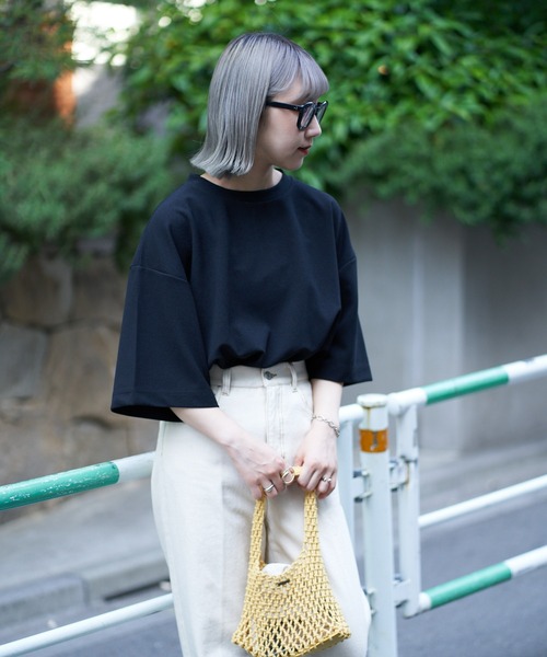 CIAOPANIC TYPY（チャオパニックティピー）の「ドライタッチカットツイルクルーネックTee（Tシャツ/カットソー・メンズ・ブルー/チャコールグレー/ライトグレー/ブラック・MEDIUM/LARGE）」の15枚目の写真