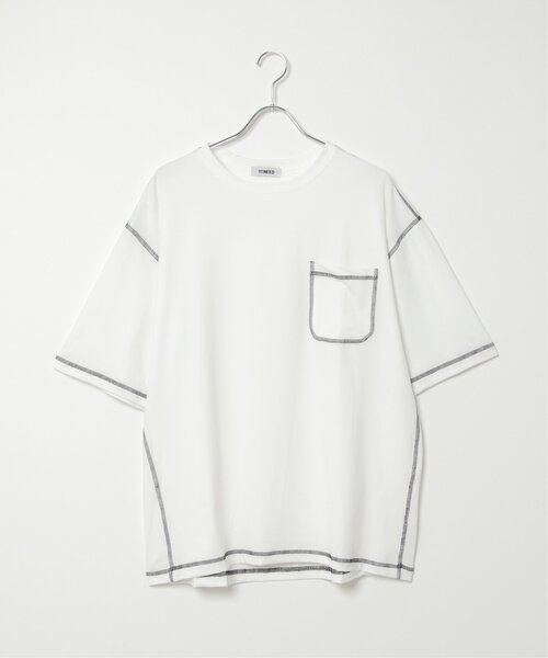 NO NEED（ノーニード）の「ハイショクステッチＢＩＧＴシャツ（Tシャツ/カットソー・メンズ・ブラック/ホワイト・ﾌﾘ-）」の18枚目の写真