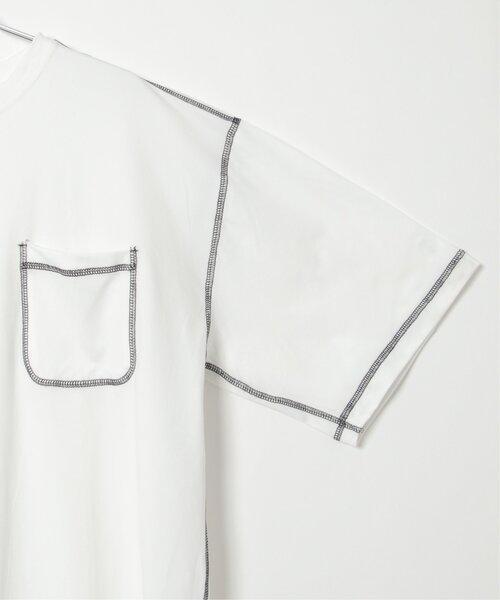 NO NEED（ノーニード）の「ハイショクステッチＢＩＧＴシャツ（Tシャツ/カットソー・メンズ・ブラック/ホワイト・ﾌﾘ-）」の16枚目の写真