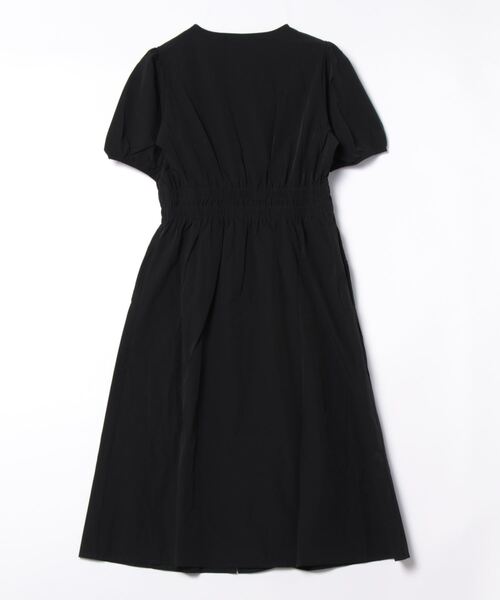 210nouve（トゥージュヌーブ）の「2WAYジップアップギャザーワンピース（シャツワンピース・レディース・ブラック/ベージュ・FREE）」の3枚目の写真