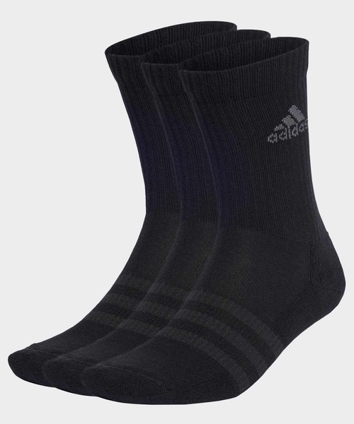 adidas(アディダス)の「クッション クルーソックス 3足組 / アディダス adidas(ソックス/靴下・メンズ・ホワイト/ホワイト系その他2/ブラック/グレー/ホワイト系その他3/ホワイト系その他4/ブルー/グレー系その他/ブラック×グレー・LARGE/MEDIUM/SMALL/X-LARGE/kids-XXL/kids-XL)」の6枚目の写真