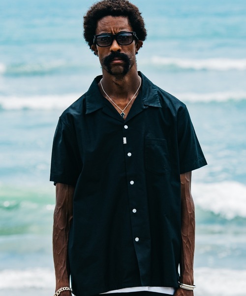 CRIMIE（クライミー）の「COTTON OPEN COLLAR SHORT SLEEVE SHIRT（シャツ/ブラウス・メンズ・カーキ/ベージュ/ブラック・M/L/XL/XXL/S）」の19枚目の写真