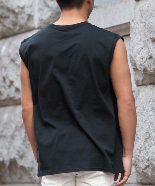 JEMORGAN(ジェーイーモーガン)の「『JEMORGAN LONG JOHNS/ジェーイーモーガンロングジョーンズ』天竺ノースリーブ【+】(タンクトップ・メンズ・ブラック/ライトグレー/ネイビー/オフホワイト/グリーン/サンドベージュ/サーモンピンク/カーキ/ベージュ・L/XL/M)」の21枚目の写真