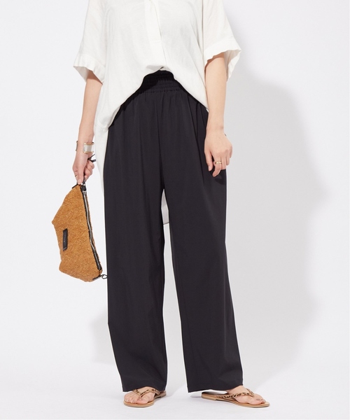 JOURNAL STANDARD(ジャーナルスタンダード)の「《追加6》ナイロンストレッチワイドパンツ(その他パンツ・レディース・オリーブ/ブラック/キャメル・40/38/36/34)」の5枚目の写真