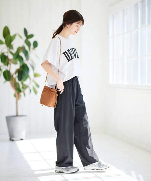 JOURNAL STANDARD(ジャーナルスタンダード)の「《追加6》ナイロンストレッチワイドパンツ(その他パンツ・レディース・オリーブ/ブラック/キャメル・40/38/36/34)」の11枚目の写真