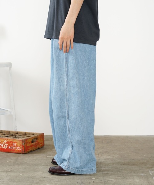 HARVESTY（ハーベスティ）の「HARVESTY/ハーベスティ デニムサーカスバギーパンツ ライトブルー ワイドパンツ（デニムパンツ・メンズ・ライトブルー・1/2）」の14枚目の写真