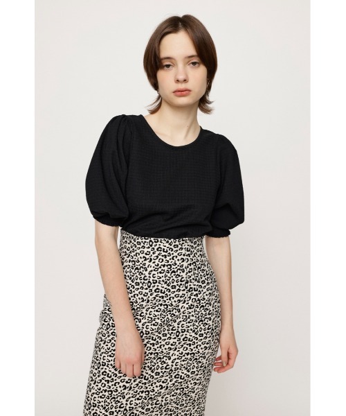SLY（スライ）の「VOLUME SLEEVE CHECK TOPS ボリュームスリーブ チェック トップス（シャツ/ブラウス・レディース・オレンジ系その他/ブラック/グリーン系その他2・FREE）」の2枚目の写真