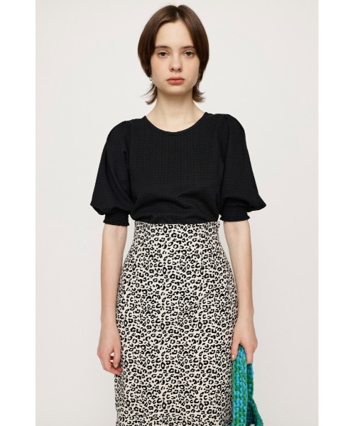 SLY（スライ）の「VOLUME SLEEVE CHECK TOPS ボリュームスリーブ チェック トップス（シャツ/ブラウス・レディース・オレンジ系その他/ブラック/グリーン系その他2・FREE）」の4枚目の写真