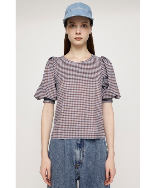 SLY（スライ）の「VOLUME SLEEVE CHECK TOPS ボリュームスリーブ チェック トップス（シャツ/ブラウス・レディース・オレンジ系その他/ブラック/グリーン系その他2・FREE）」の20枚目の写真