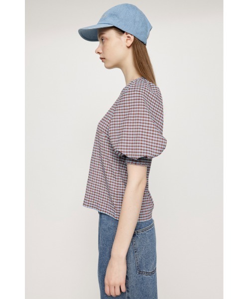 SLY（スライ）の「VOLUME SLEEVE CHECK TOPS ボリュームスリーブ チェック トップス（シャツ/ブラウス・レディース・オレンジ系その他/ブラック/グリーン系その他2・FREE）」の21枚目の写真