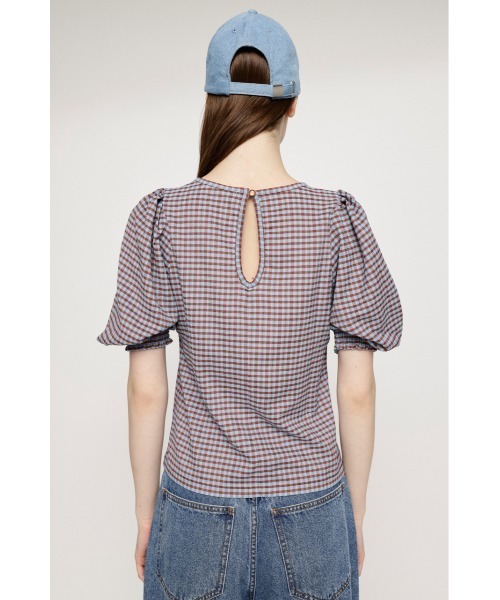 SLY（スライ）の「VOLUME SLEEVE CHECK TOPS ボリュームスリーブ チェック トップス（シャツ/ブラウス・レディース・オレンジ系その他/ブラック/グリーン系その他2・FREE）」の22枚目の写真