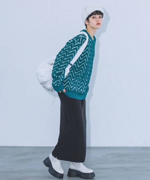 PAGEBOY(ページボーイ)の「ナイロンドロストショルダー(ショルダーバッグ・レディース・オフホワイト/ブラック/ライム/パープル・FREE)」の15枚目の写真