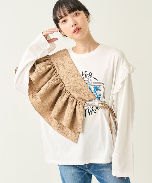 FREAK'S STORE（フリークスストア）の「フクレジャガード マルチWAY ビスチェ（キャミソール・レディース・オフホワイト/ベージュ/ブラック・ﾌﾘ-）」の19枚目の写真