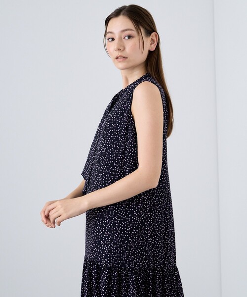 ANAYI（アナイ）の「ミニドットティアードボウタイ ワンピース