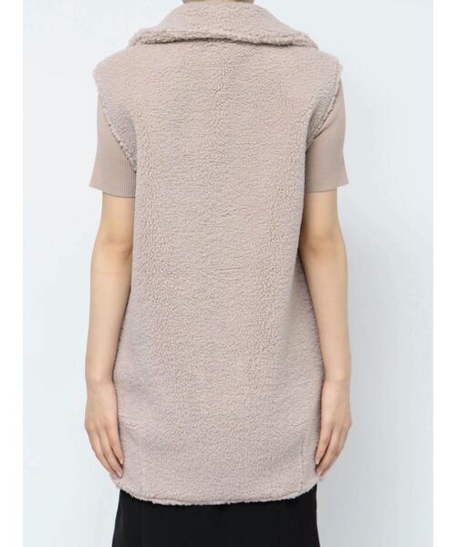 RESEXXY（リゼクシー）の「テーラードボアベスト（ベスト・レディース・ベージュ/アイボリー・FREE）」の5枚目の写真