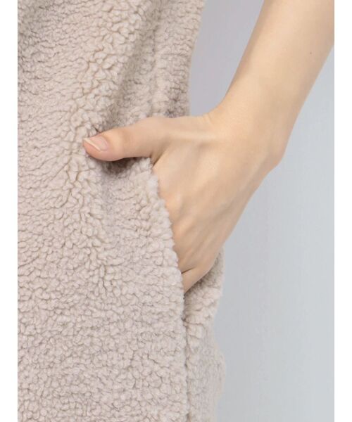 RESEXXY（リゼクシー）の「テーラードボアベスト（ベスト・レディース・ベージュ/アイボリー・FREE）」の8枚目の写真