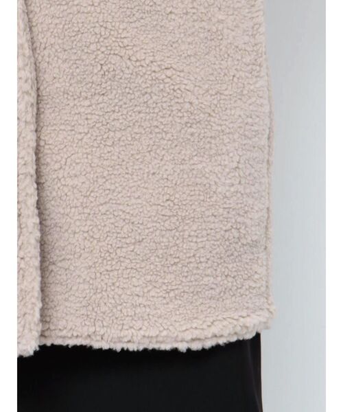 RESEXXY（リゼクシー）の「テーラードボアベスト（ベスト・レディース・ベージュ/アイボリー・FREE）」の10枚目の写真