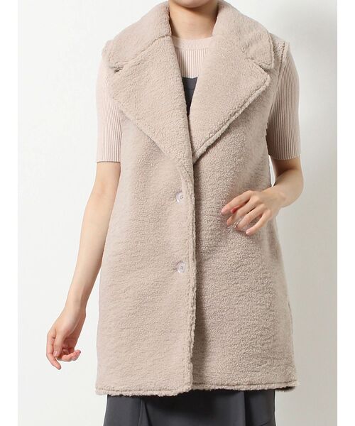 RESEXXY（リゼクシー）の「テーラードボアベスト（ベスト・レディース・ベージュ/アイボリー・FREE）」の14枚目の写真