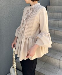 NOLLEY’S Sophi | ピンタックペプラムブラウス(シャツ/ブラウス)