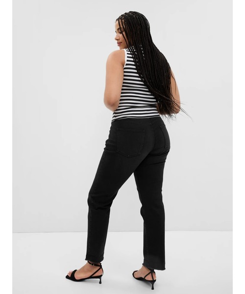 GAP(ギャップ)の「ウォッシュウェル ミッドライズ ガールフレンドデニム ブラック(デニムパンツ・レディース・ブラック・24/25/26/28/29/23/30/27)」の8枚目の写真