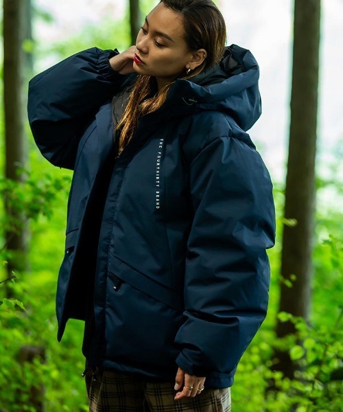 430（フォーサーティ）の「mj9419- 3LT DOWN JACKET ダウンジャケット（ダウンジャケット/コート・メンズ・ブラック/イエロー系その他/ネイビー・2/1/0/3）」の2枚目の写真