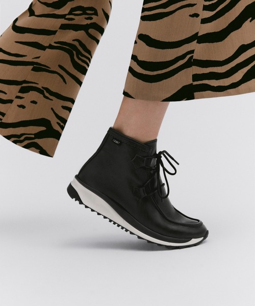 GAIMO(ガイモ)の「【GAIMO/ガイモ】レザースニーカー ブーツ スエード(スニーカー・レディース・スモークピンク/カーキ/ブラック・38/36/37)」の7枚目の写真