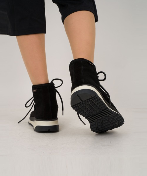 GAIMO(ガイモ)の「【GAIMO/ガイモ】レザースニーカー ブーツ スエード(スニーカー・レディース・スモークピンク/カーキ/ブラック・38/36/37)」の14枚目の写真