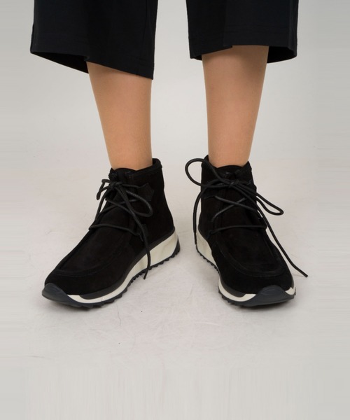 GAIMO(ガイモ)の「【GAIMO/ガイモ】レザースニーカー ブーツ スエード(スニーカー・レディース・スモークピンク/カーキ/ブラック・38/36/37)」の15枚目の写真