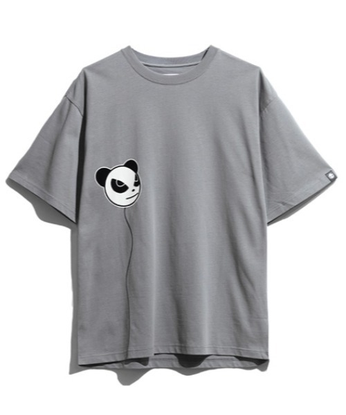 HIPANDA(ハイパンダ)の「HIPANDA ハイパンダ 男女兼用 バルーンパンダ ロゴ プリント Tシャツ(Tシャツ/カットソー・メンズ・グレー/ホワイト/ブラック・X-LARGE/XX-LARGE/LARGE)」の3枚目の写真