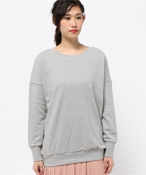OUTLET（アウトレット）の「【CAPRICIEUX LE'MAGE】MIMOSAバックPTスエット（Tシャツ/カットソー・レディース・ホワイト/グレー・FREE）」の3枚目の写真