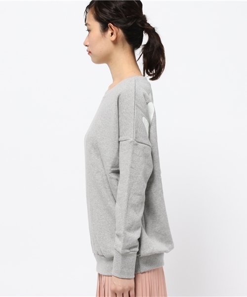 OUTLET（アウトレット）の「【CAPRICIEUX LE'MAGE】MIMOSAバックPTスエット（Tシャツ/カットソー・レディース・ホワイト/グレー・FREE）」の4枚目の写真