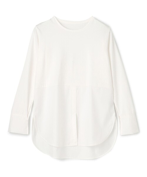 UNFILO（アンフィーロ）の「シャツコンビレイヤードTシャツ（Tシャツ/カットソー・レディース・ホワイト系1/ホワイト系/ホワイト系2・LARGE/MEDIUM/SMALL）」の21枚目の写真