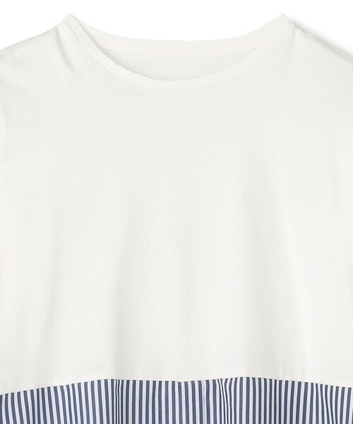 UNFILO（アンフィーロ）の「シャツコンビレイヤードTシャツ（Tシャツ/カットソー・レディース・ホワイト系1/ホワイト系/ホワイト系2・LARGE/MEDIUM/SMALL）」の19枚目の写真