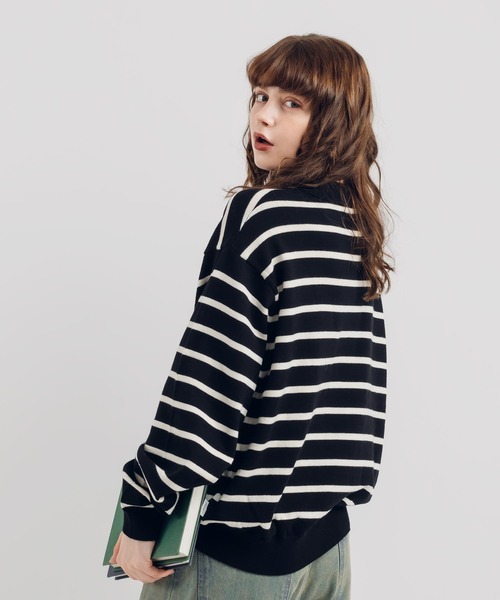 MUHET(ミュエータ)の「アソートニットポロシャツ(ポロシャツ・レディース・ボルドー/ネイビー/チャコールグレー/ブラック/ブラウン/カーキ・X-LARGE/MEDIUM)」の12枚目の写真