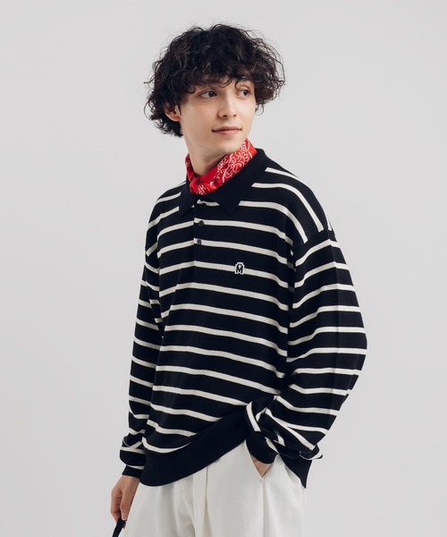 MUHET(ミュエータ)の「アソートニットポロシャツ(ポロシャツ・レディース・ボルドー/ネイビー/チャコールグレー/ブラック/ブラウン/カーキ・X-LARGE/MEDIUM)」の17枚目の写真