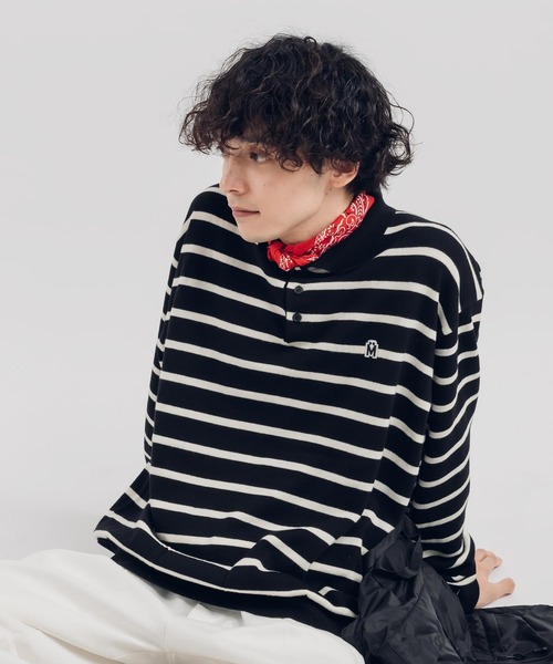 MUHET(ミュエータ)の「アソートニットポロシャツ(ポロシャツ・レディース・ボルドー/ネイビー/チャコールグレー/ブラック/ブラウン/カーキ・X-LARGE/MEDIUM)」の19枚目の写真