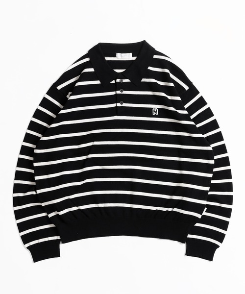 MUHET(ミュエータ)の「アソートニットポロシャツ(ポロシャツ・レディース・ボルドー/ネイビー/チャコールグレー/ブラック/ブラウン/カーキ・X-LARGE/MEDIUM)」の7枚目の写真