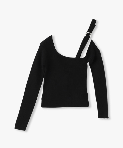 ANNA SUI NYC(アナ スイ エヌ ワイ シー)の「ANNA SUI NYC アシメトリーニットプルオーバー(ニット/セーター・レディース・ホワイト/ブラック/ブルー・FREE)」の9枚目の写真