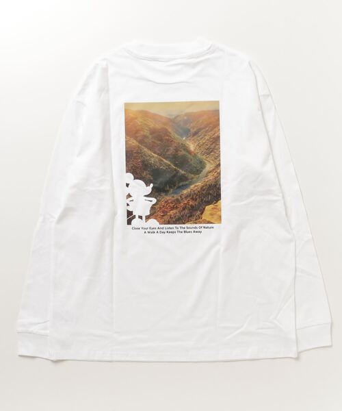 Disney（ディズニー）の「ディズニー  コットンフォトロングTシャツ（Tシャツ/カットソー・メンズ・ホワイト/ブラック・L/3L/M/S/LL）」の4枚目の写真