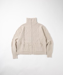 FACTOTUM（ファクトタム）の「【FACTOTUM】5Gアランパターンジップタートルニット（Tシャツ/カットソー）」