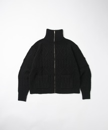 FACTOTUM（ファクトタム）の「【FACTOTUM】5Gアランパターンジップタートルニット（Tシャツ/カットソー）」