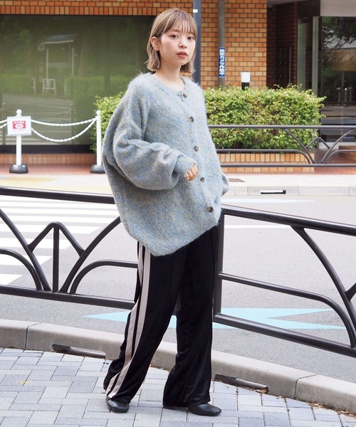 tiptop（ティップトップ）の「【選べる2タイプ】ミックスシャギー前後2wayBIGカーディガン（カーディガン/ボレロ・レディース・グリーン系その他/グリーン/ブルー/ピンク/ブルー系その他/グレー・FREE）」の13枚目の写真